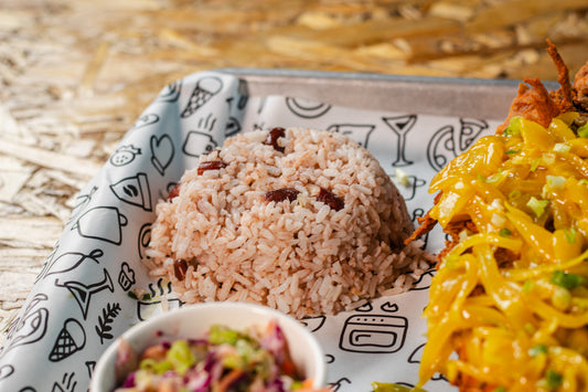 Arroz con coco y frijoles